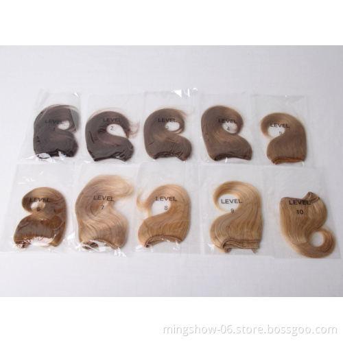 Double weft raw indian hair human hair wholesale 20 pieces wholesale doll hair weft